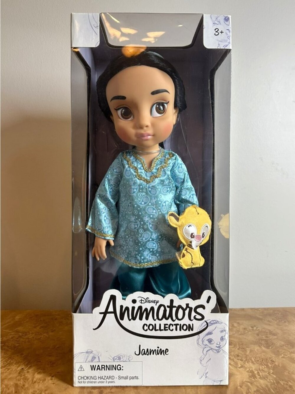 NIB Disney Animators Collection Jasmine Doll with Tiger